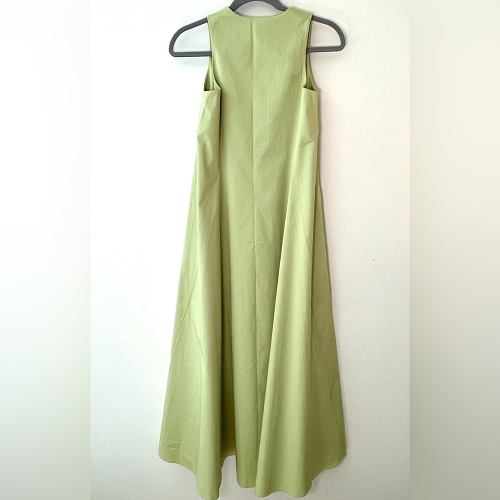 COS women’s pale lime green cotton swing dress. Size 2. NWT. - Picture 2 of 11